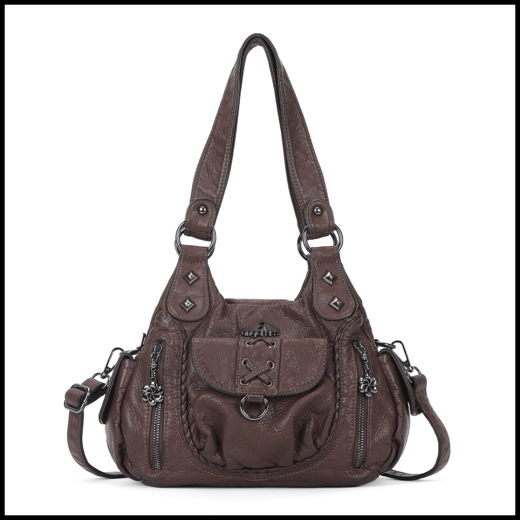 Vegan Leather Hobo Shoulder Bag Crossbody Multi-Pocket Y2k Designer Tote